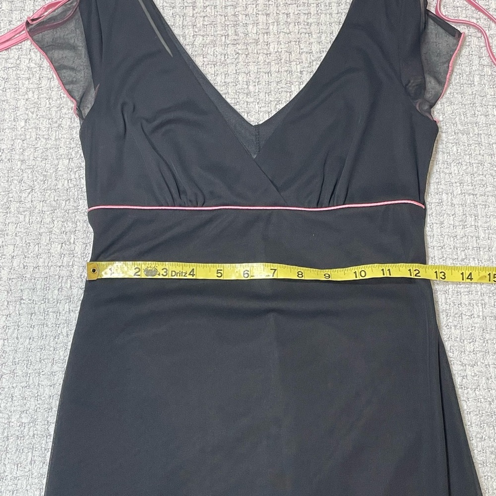Vintage 90’s Y2K Cocktail Prom Party Dress Black & Pink Byer Too Size Small - Picture 10 of 16